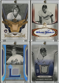 2004 Upper Deck Relic and Insert Cards Collection (4 Different) Including Killebrew, Reese, Seaver and Young